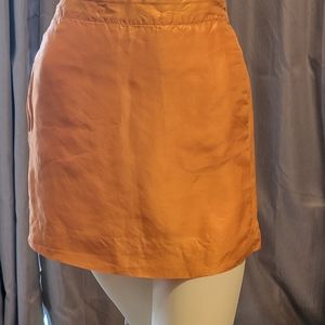 Silk mini skirt